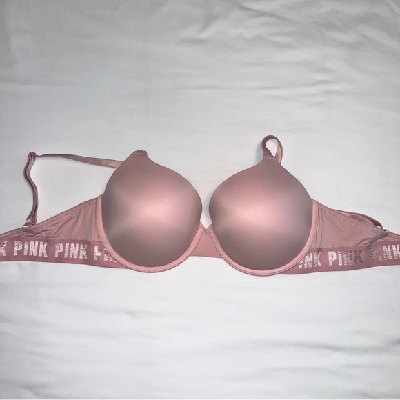 PINK Victoria’s Secret Wear Everywhere Bra Light Pink Rose Size 36E (DD) - Picture 2 of 8